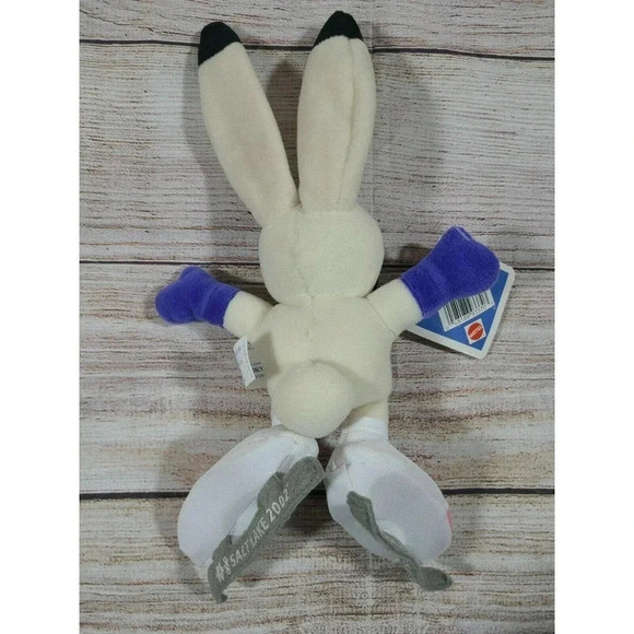 Mattel Salt Lake City Olympics Plush Mascot Powder Stuffed Rabbit 10" 2002 New - Picture 2 of 7
